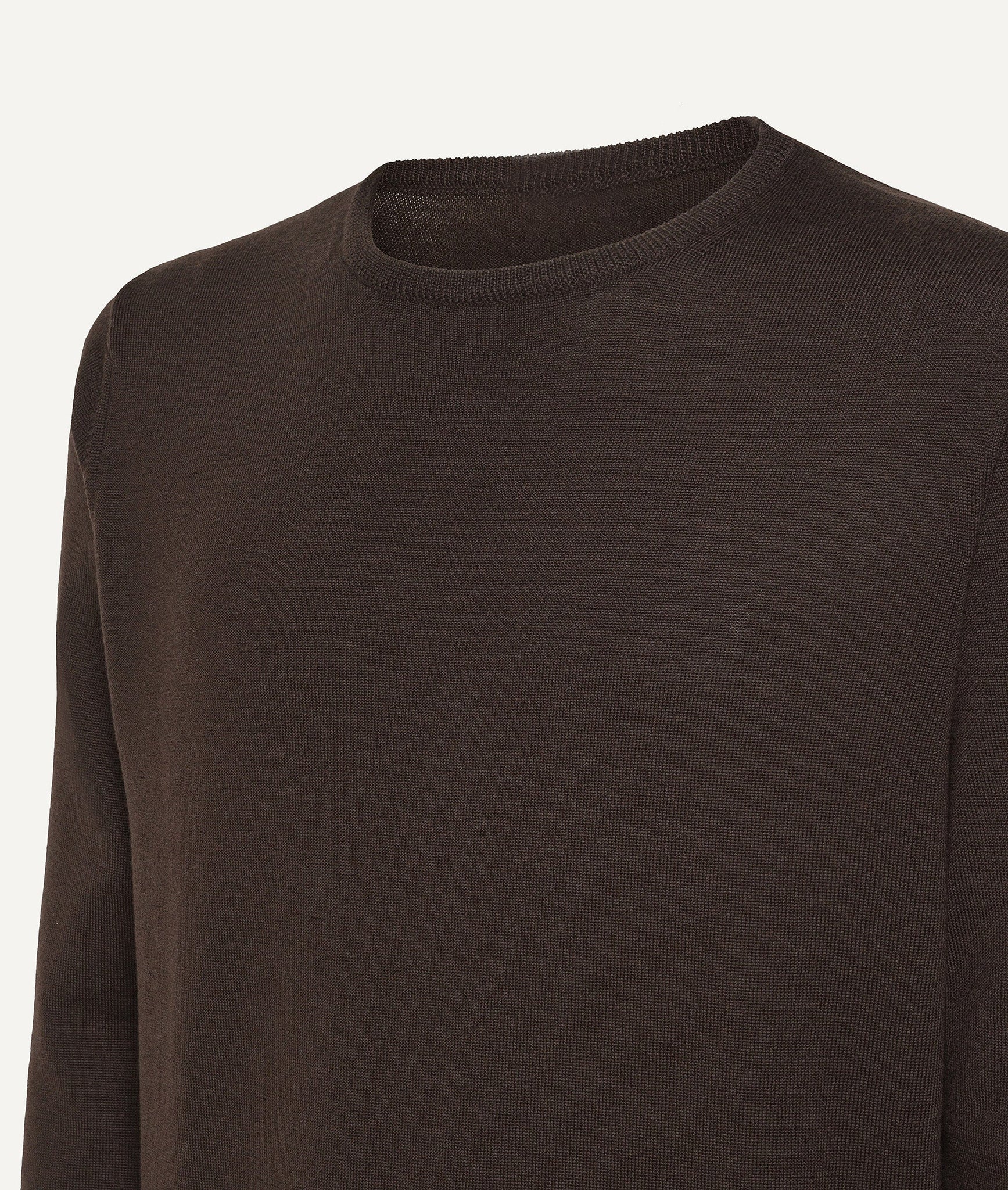 Round Neck in Extrafine Merino Wool