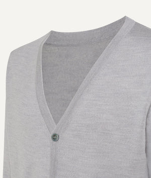 Cardigan in Extrafine Merino Wool