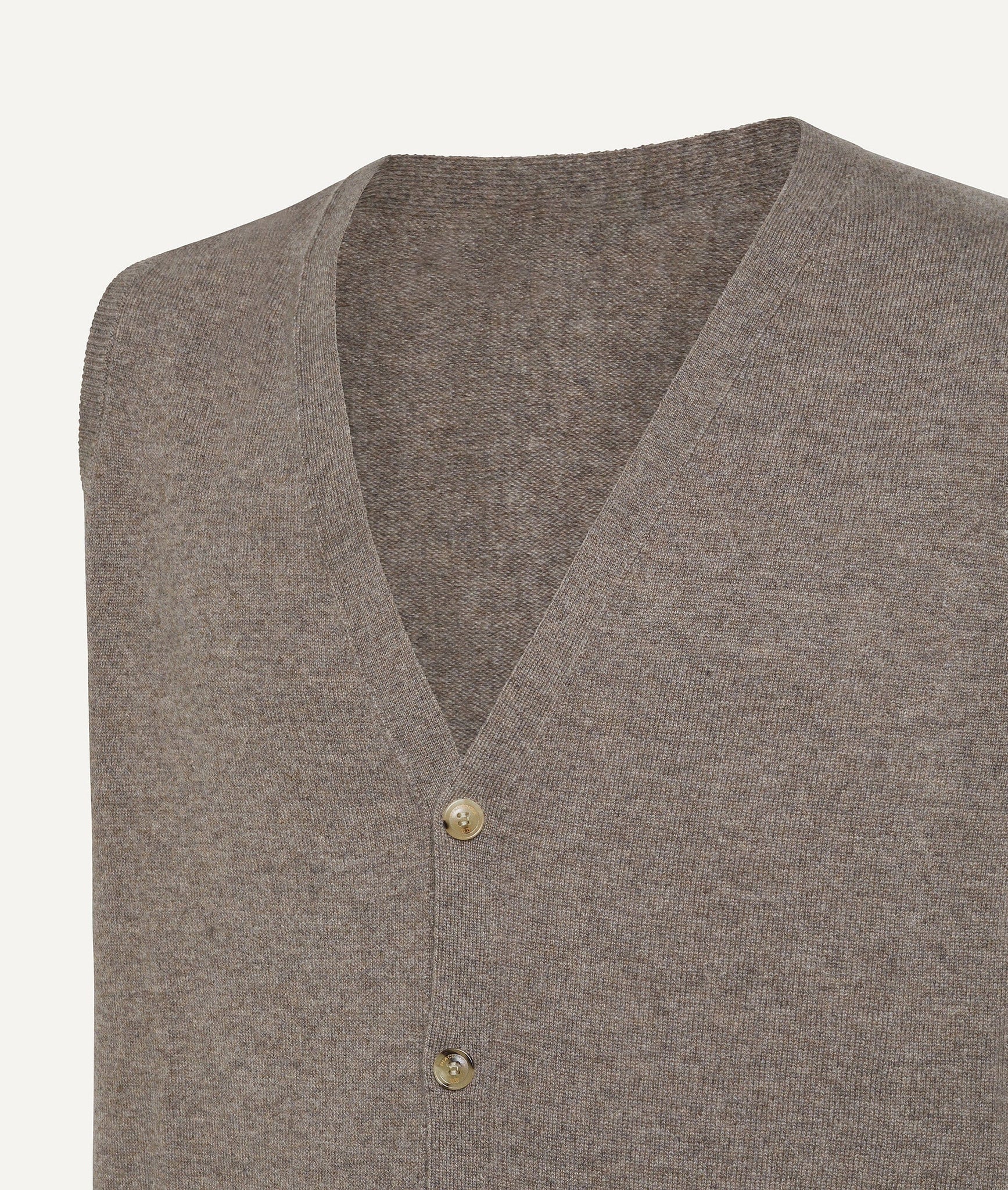 Sleeveless Cardigan in Cashmere