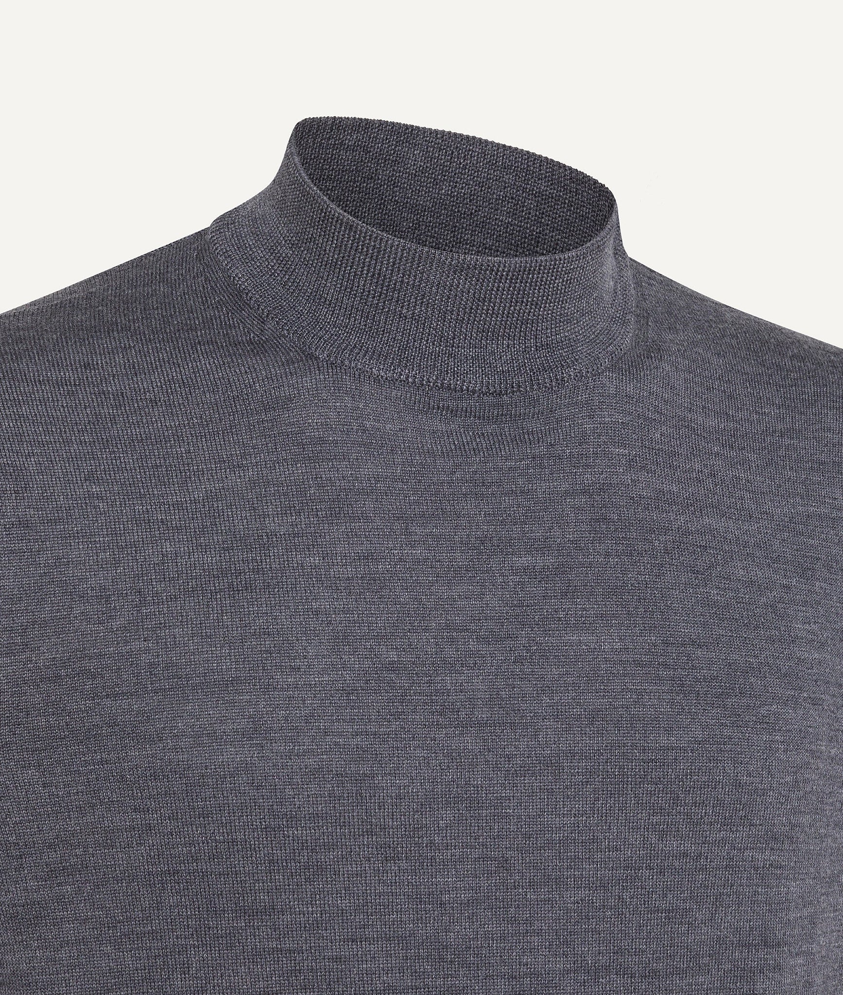 Mock Neck in Extrafine Merino Wool