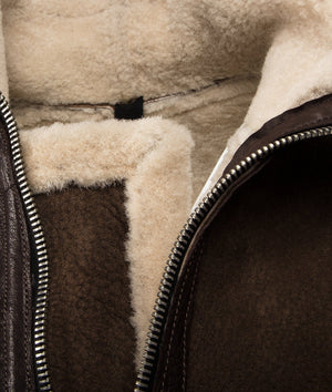 Shearling Bomber in Lambskin