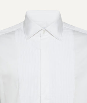 Piqué Bib Tuxedo Shirt with Cufflinks in Cotton