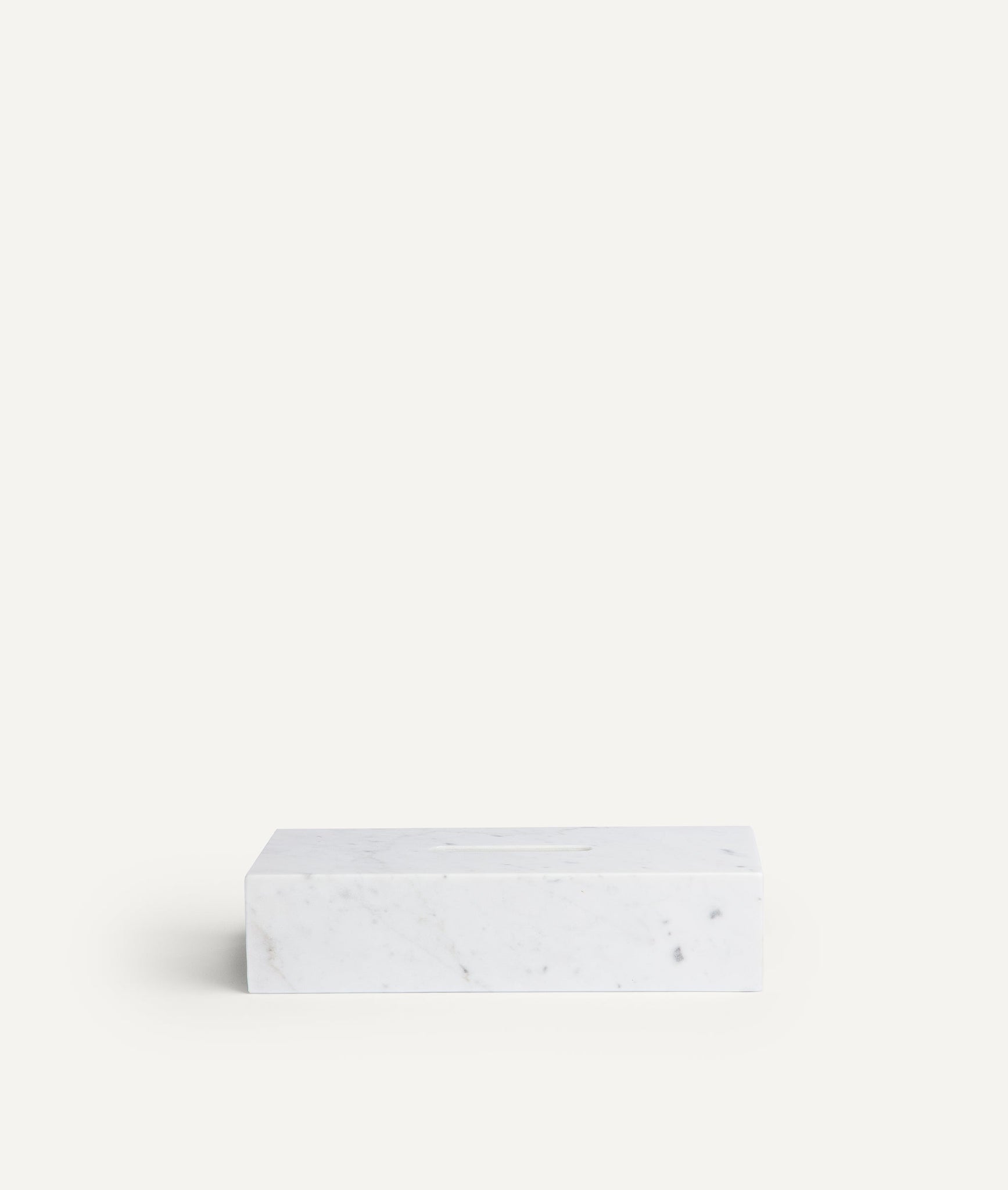 Tissue Box in Carrara Marble