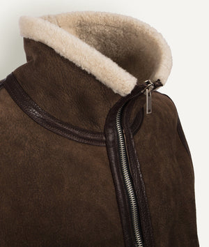 Shearling Bomber in Lambskin