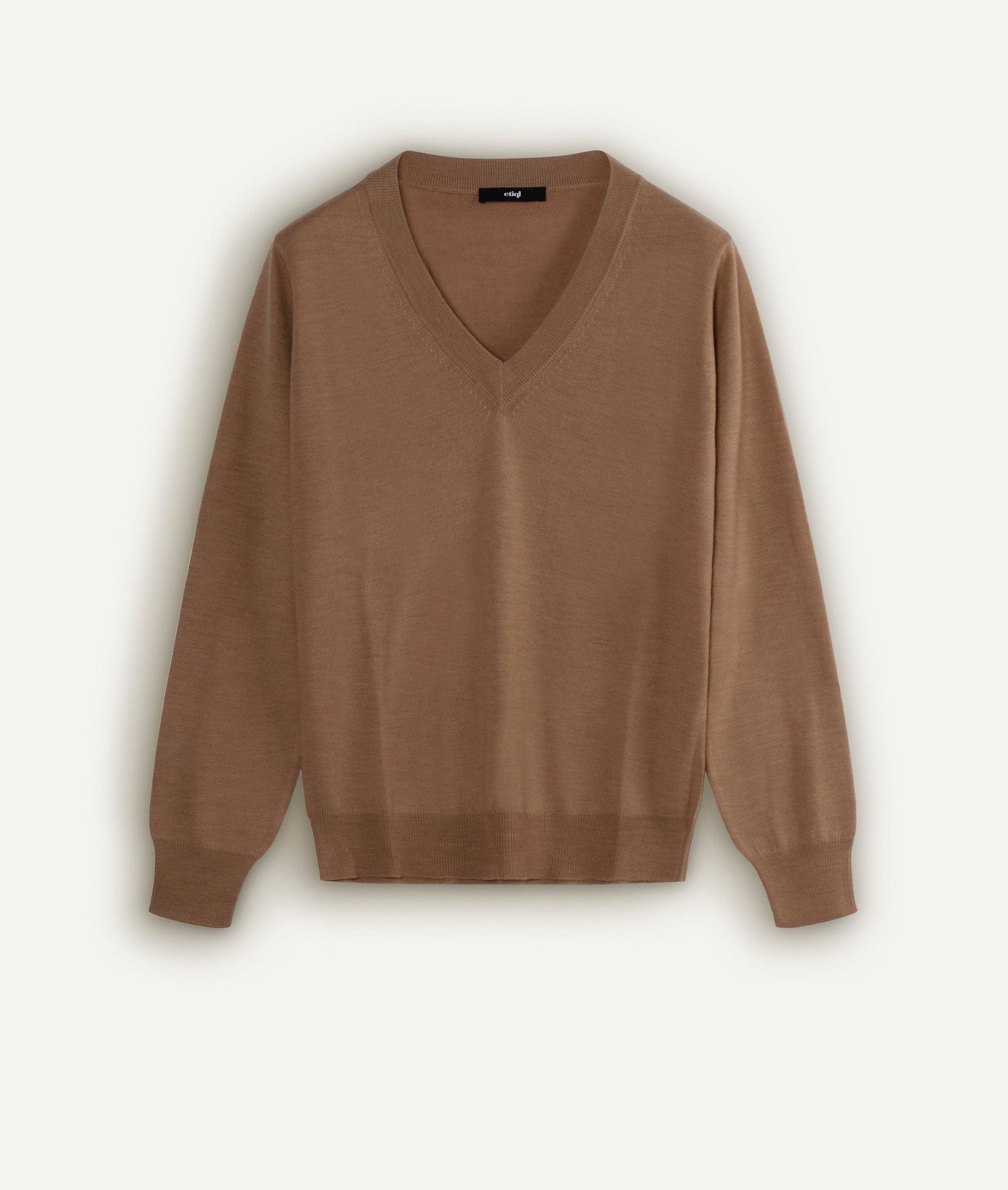 Deep V-Neck Sweater in Cashwool