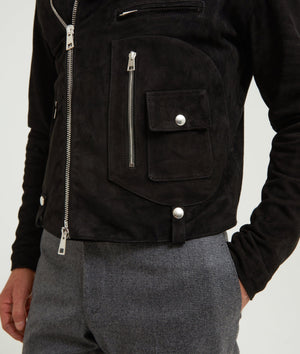 Classic Biker Jacket in Suede