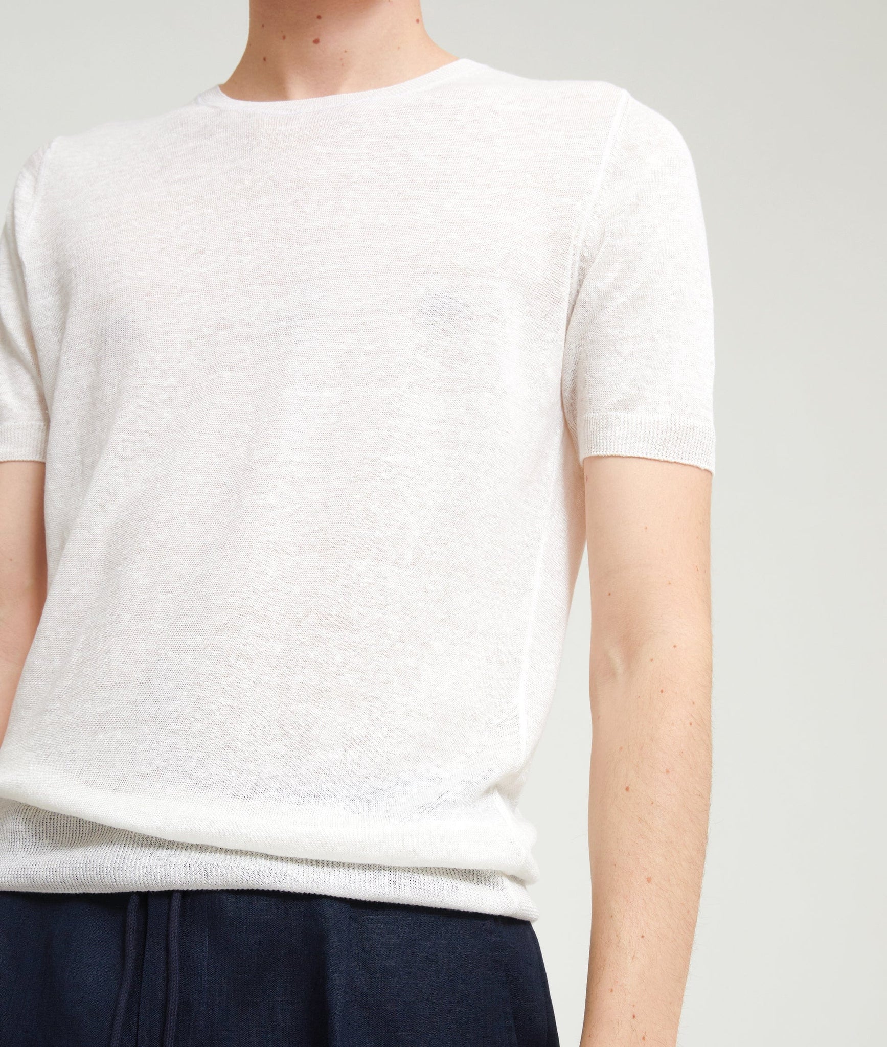 Crew Neck Shirt in Linen