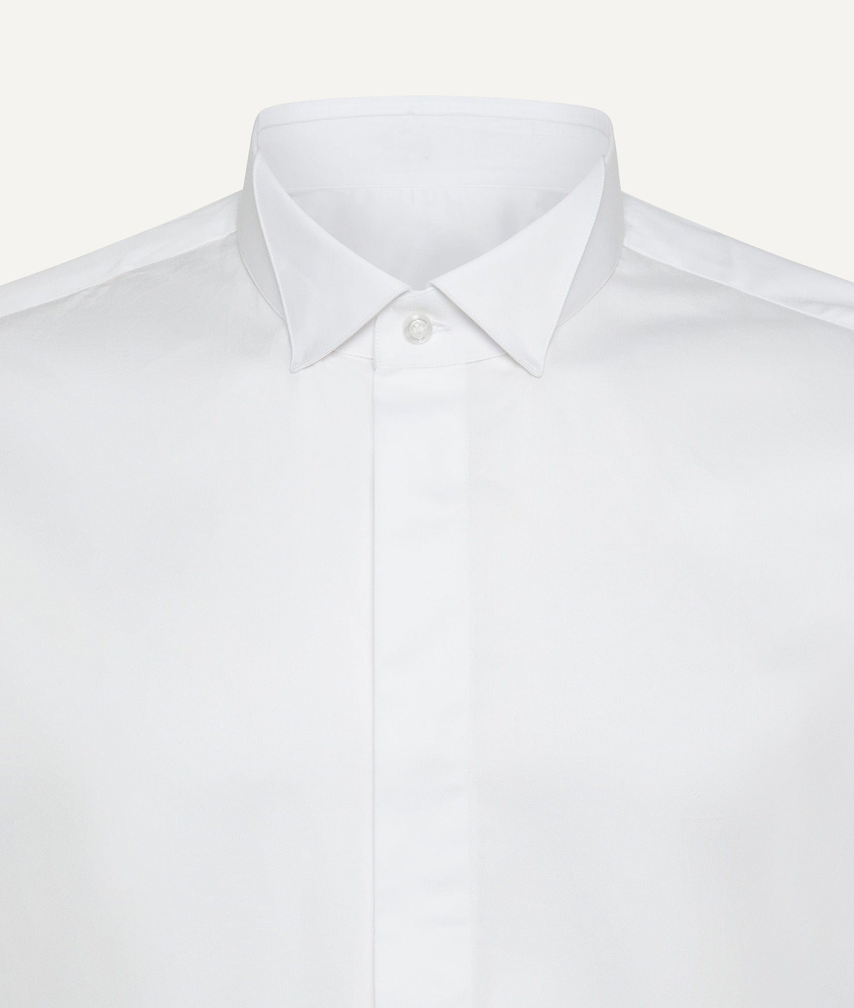 Twill Bib Tuxedo Shirt with Cufflinks in Cotton