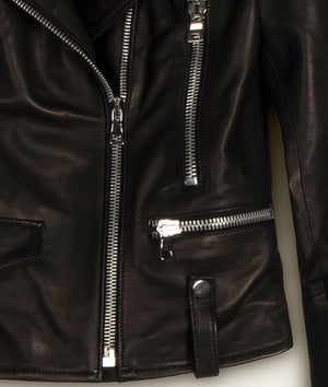 Classic Biker Jacket in Lambskin