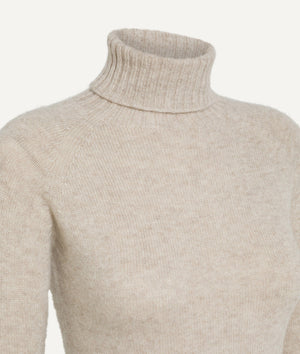 Roll Neck Sweater in Cashmere