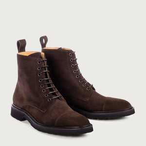 Lace-Up Boot in Suede