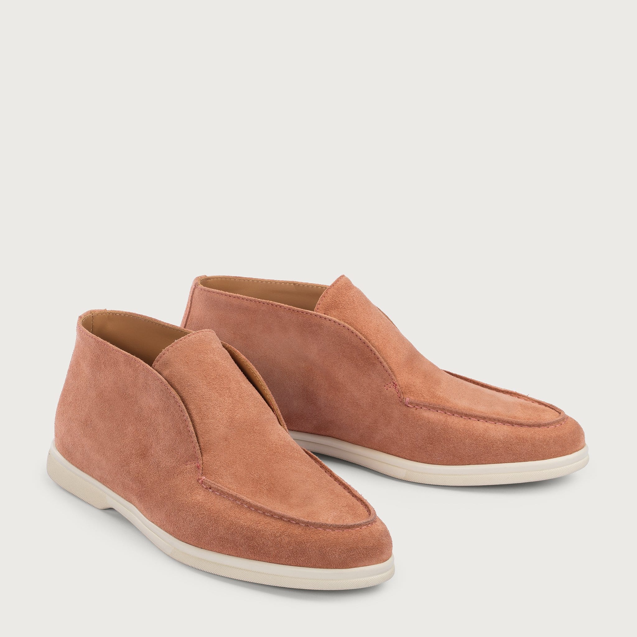 Ankle Boot Slipper in Suede Leather