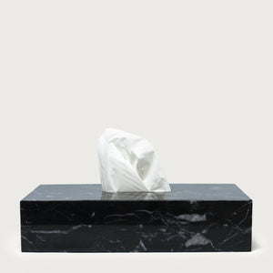 Tissue Box in Carrara Marble